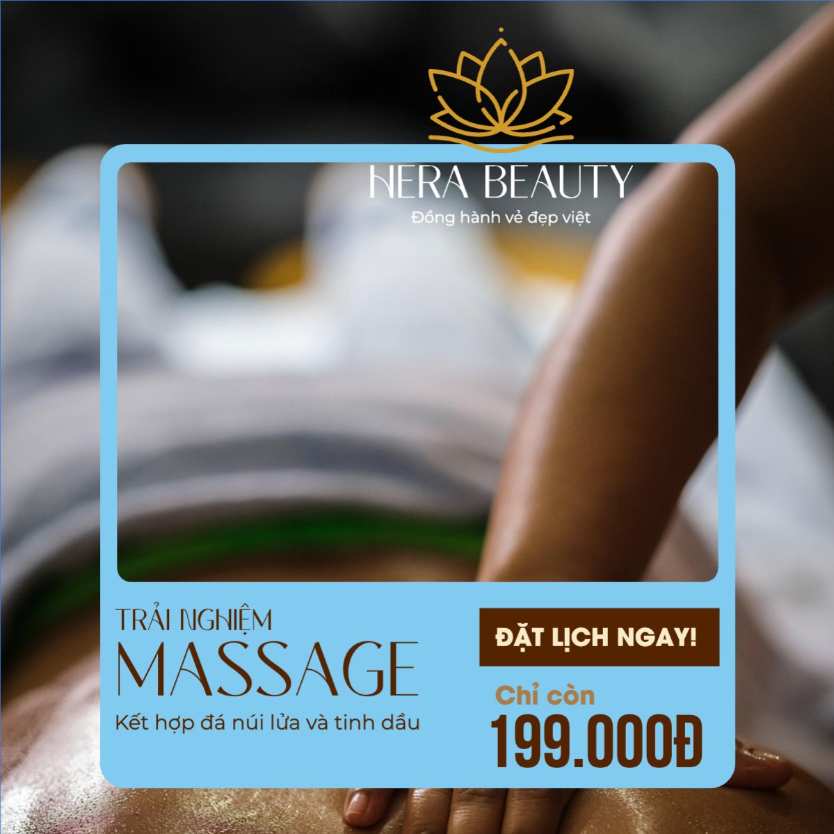 Mẫu Bài post MXH vuông Gội đầu dưỡng sinh, massage, spa, beauty, làm đẹp, thẩm mỹ, cosmetics, hiện đại, morden — LayerPic
