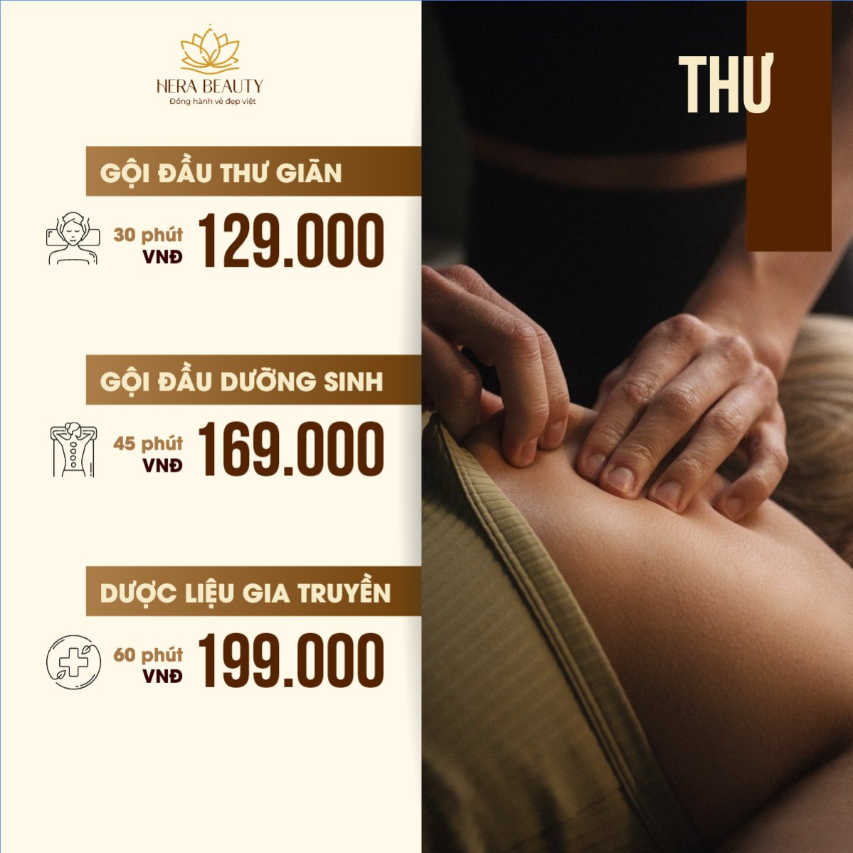 Mẫu Bài post MXH vuông Gội đầu dưỡng sinh, massage, spa, beauty, làm đẹp, thẩm mỹ, cosmetics, hiện đại, morden — LayerPic
