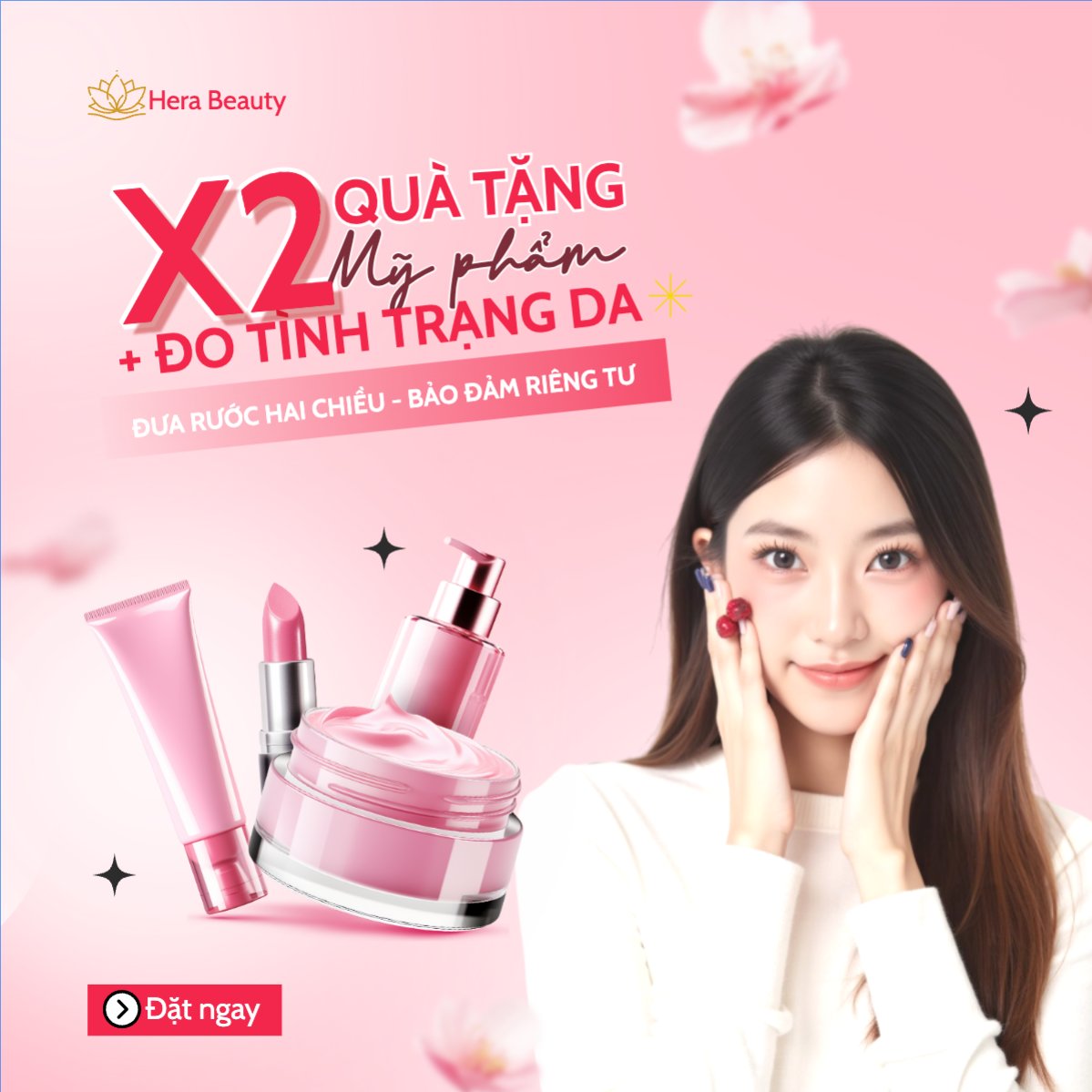 Mẫu Bài post MXH vuông Mỹ phẩm, trang điểm, make up, spa, beauty, làm đẹp, thẩm mỹ, cosmetic, hiện đại, morden — LayerPic