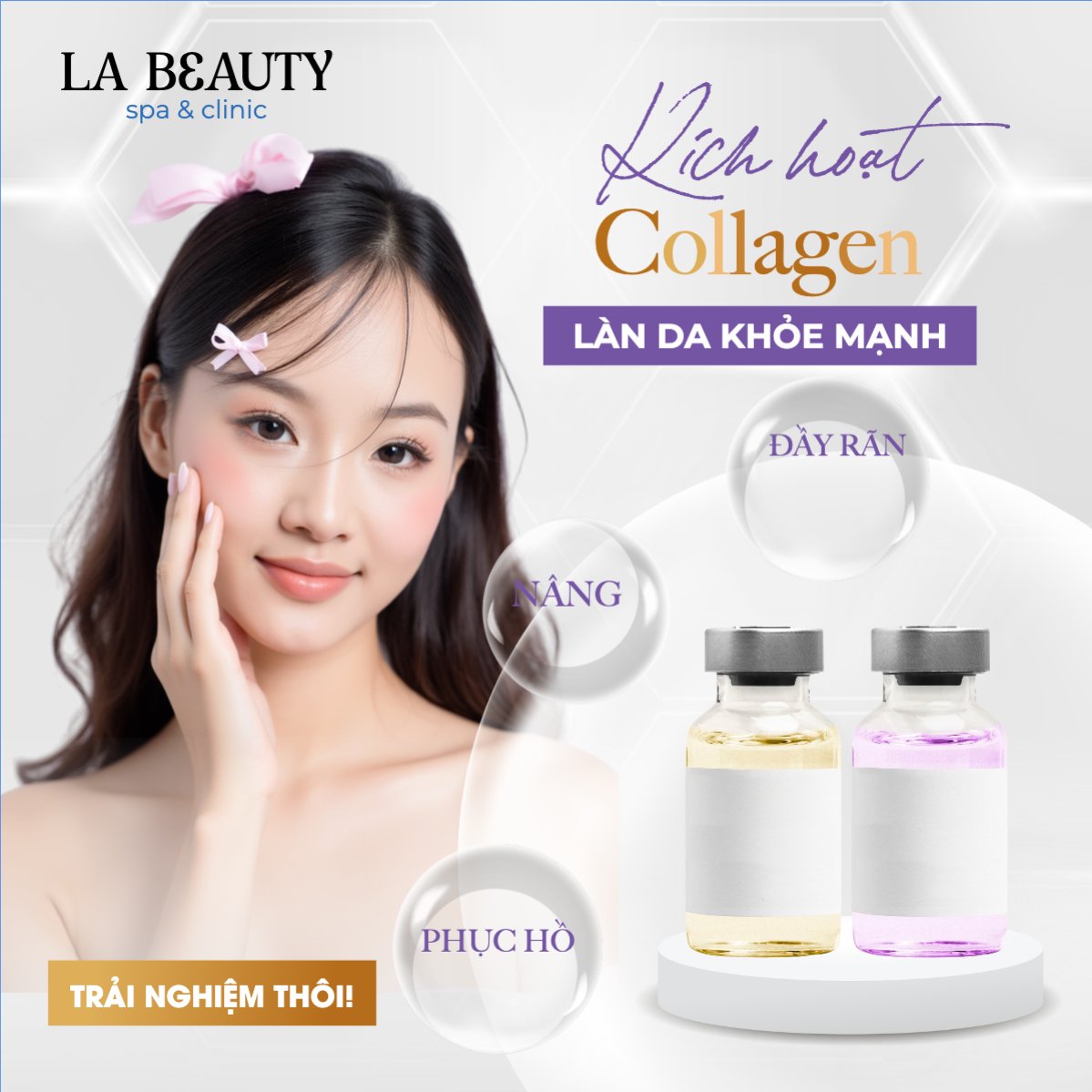Mẫu Bài post MXH vuông Spa, beauty, làm đẹp, thẩm mỹ, cosmetics, hiện đại, morden — LayerPic