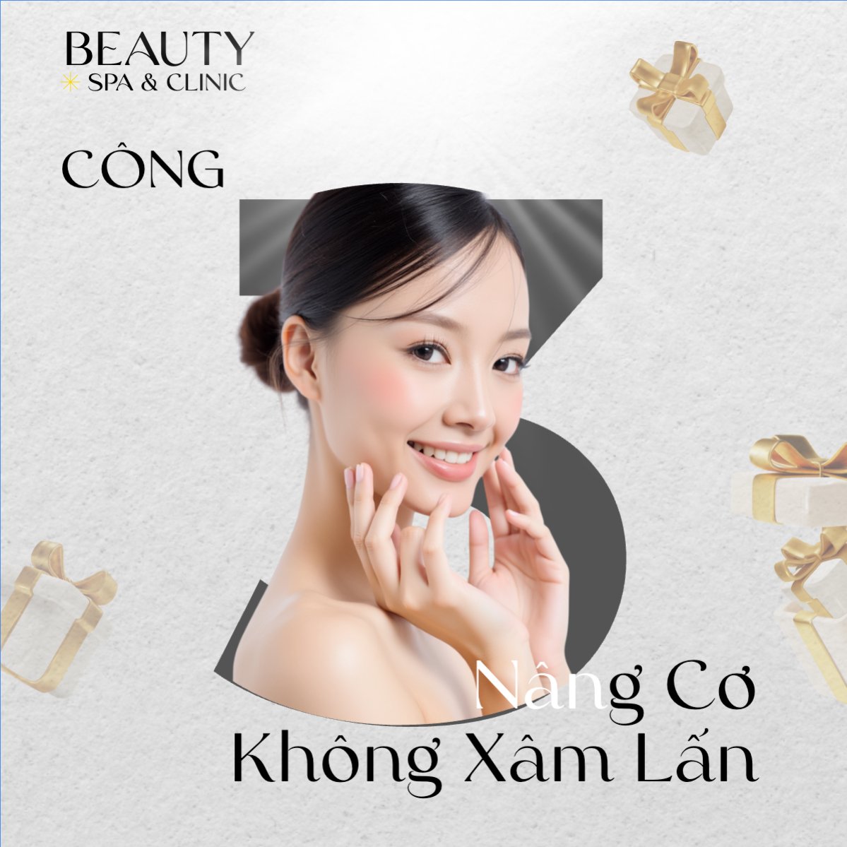Mẫu Bài post MXH vuông Spa, beauty, làm đẹp, thẩm mỹ, cosmetics, hiện đại, morden — LayerPic