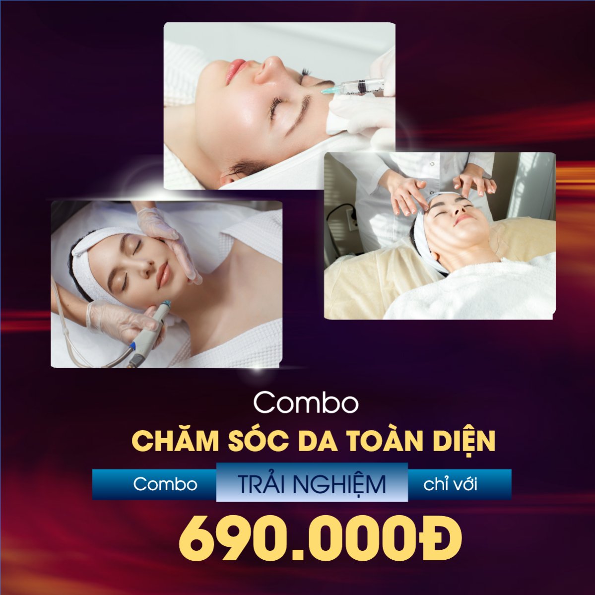 Mẫu Bài post MXH vuông Spa, beauty, làm đẹp, thẩm mỹ, cosmetics, hiện đại, morden — LayerPic