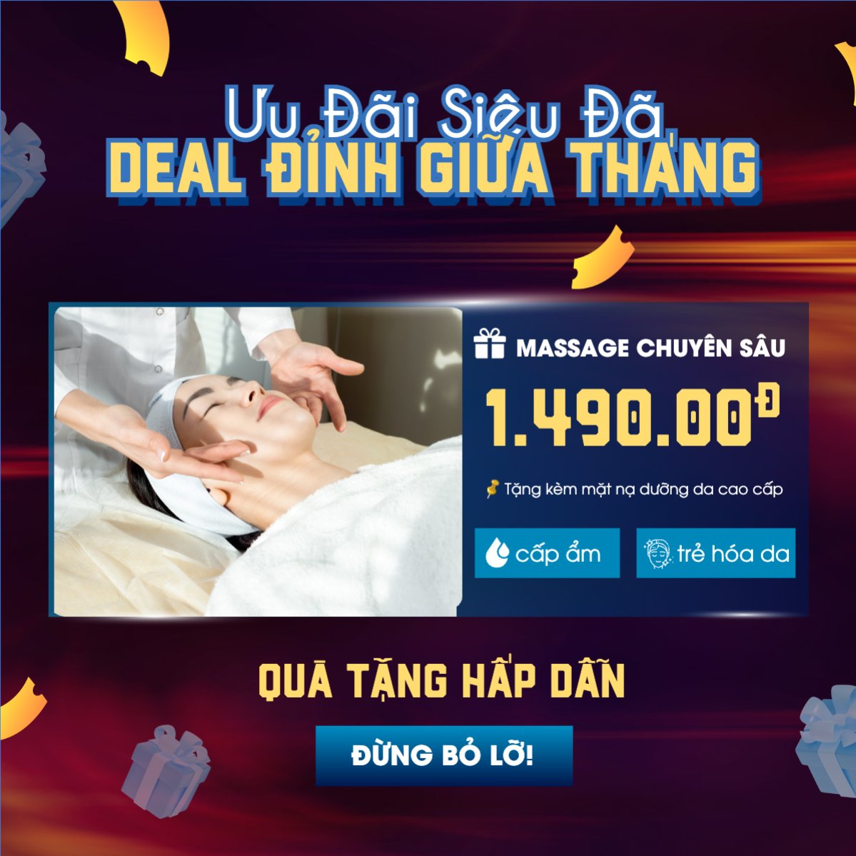 Mẫu Bài post MXH vuông Spa, beauty, làm đẹp, thẩm mỹ, cosmetics, hiện đại, morden — LayerPic