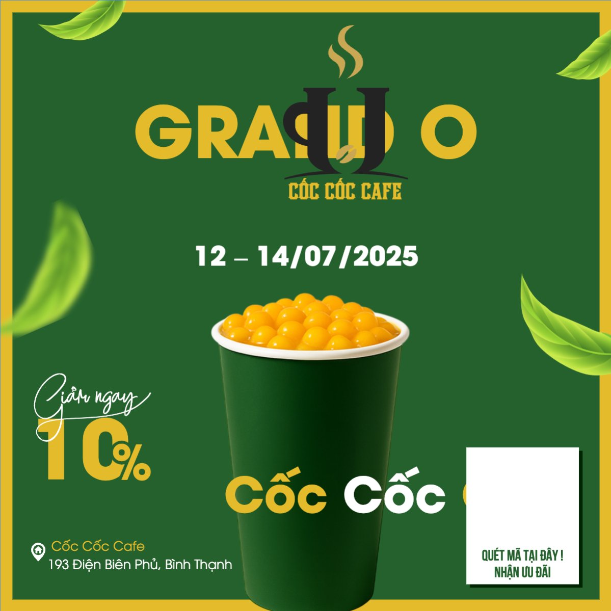 Mẫu Bài post MXH vuông Trà sữa, milk tea, nước uống, juice, giải khát, F&B, drink, dễ thương, hiện đại — LayerPic