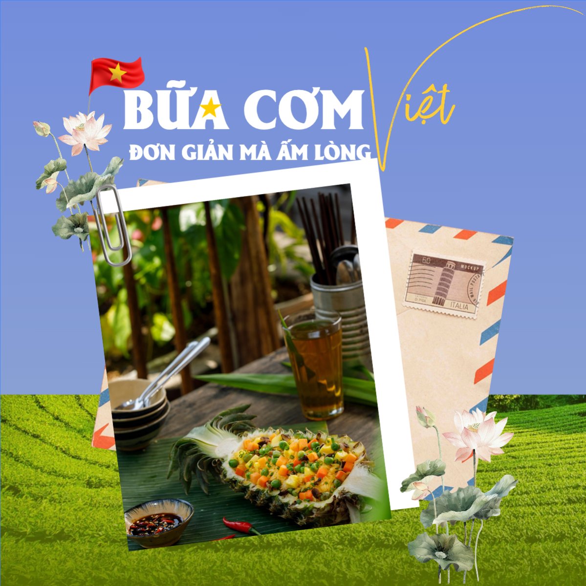 Mẫu Bài post MXH vuông Món Việt, đồ ăn, food, thực phẩm, ẩm thực, món ăn, F&B, nhà hàng, thức ăn, hiện đại — LayerPic