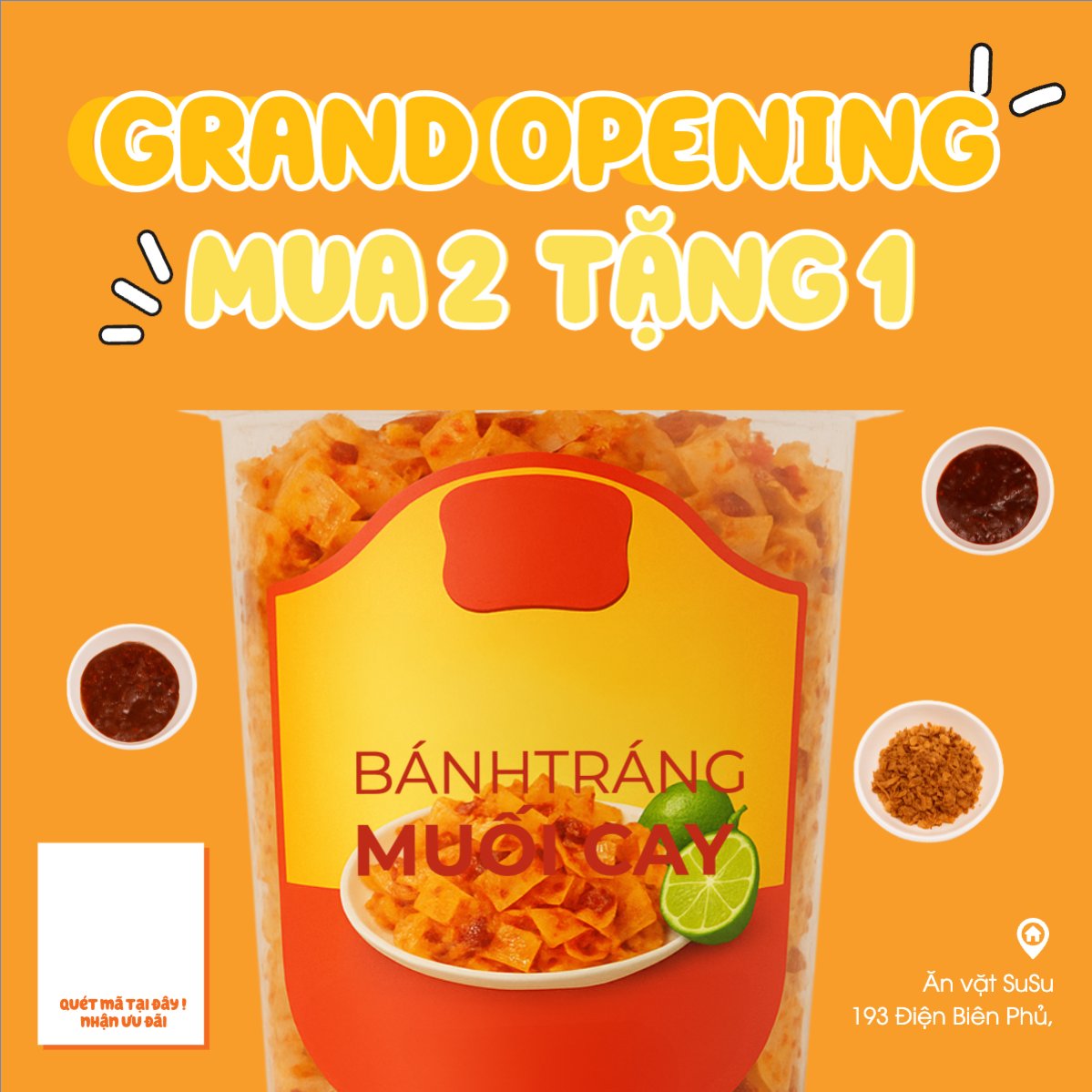 Mẫu Bài post MXH vuông Bánh tráng, đồ ăn, food, thực phẩm, ẩm thực, món ăn, F&B, nhà hàng, thức ăn, dễ thương, hiện đại — LayerPic