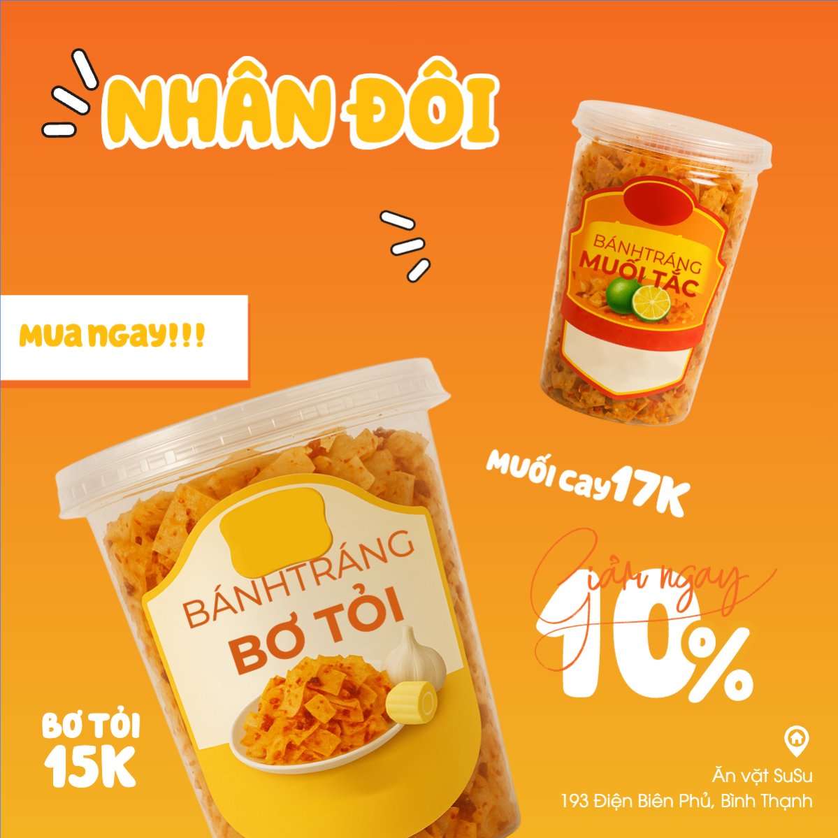 Mẫu Bài post MXH vuông Bánh tráng, đồ ăn, food, thực phẩm, ẩm thực, món ăn, F&B, nhà hàng, thức ăn, dễ thương, hiện đại — LayerPic