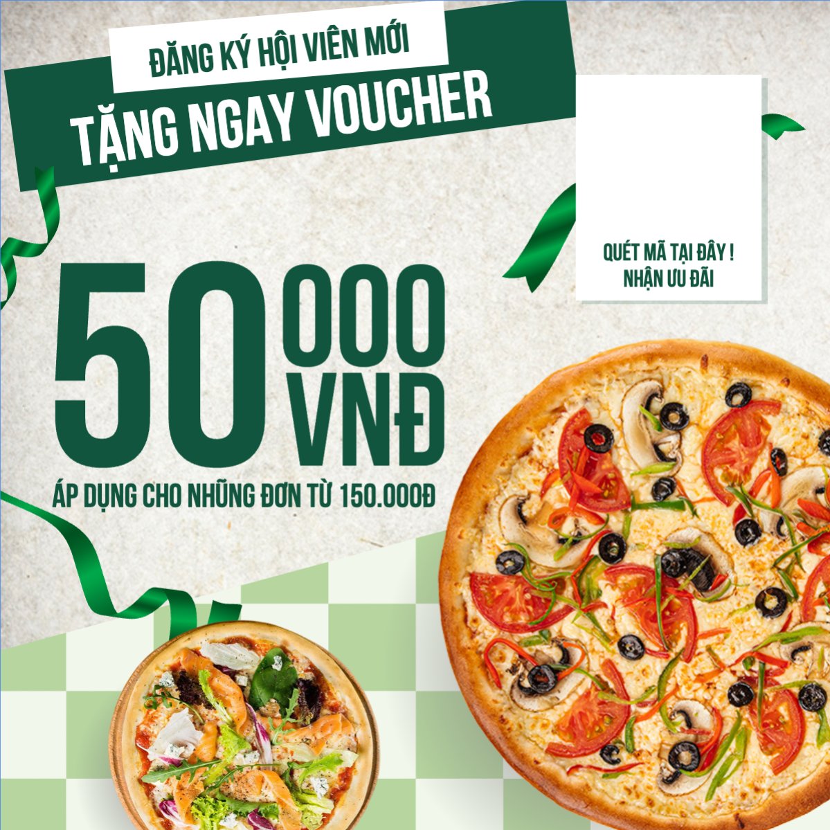 Mẫu Bài post MXH vuông Pizza, gà rán, fried chicken, đồ ăn, food, thực phẩm, ẩm thực, món ăn, F&B, nhà hàng, thức ăn, y2k, cổ điển, vintage, retro, classic — LayerPic