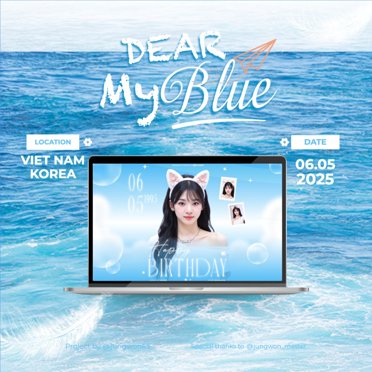 Mẫu Bài post MXH vuông Kpop, idol, thần tượng, sinh nhật, birthday, âm nhạc, music, sự kiện, event, giải trí — LayerPic