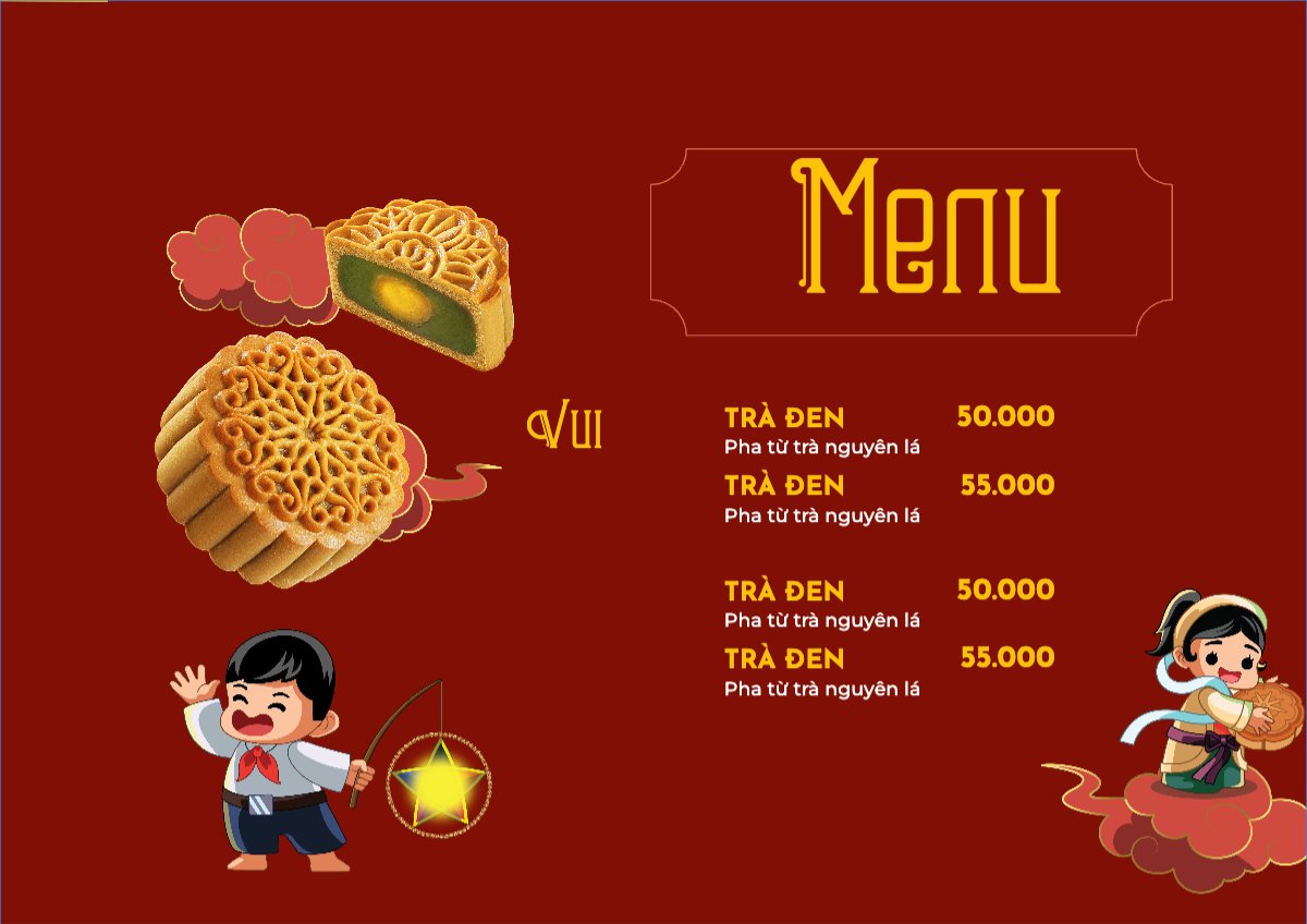 Mẫu Menu tờ rời (ngang) Tết, Xuân, Ất tỵ, năm 2025, 2025, đồ ăn, food, thực phẩm, ẩm thực, món ăn, F&B, nhà hàng, thức ăn — LayerPic