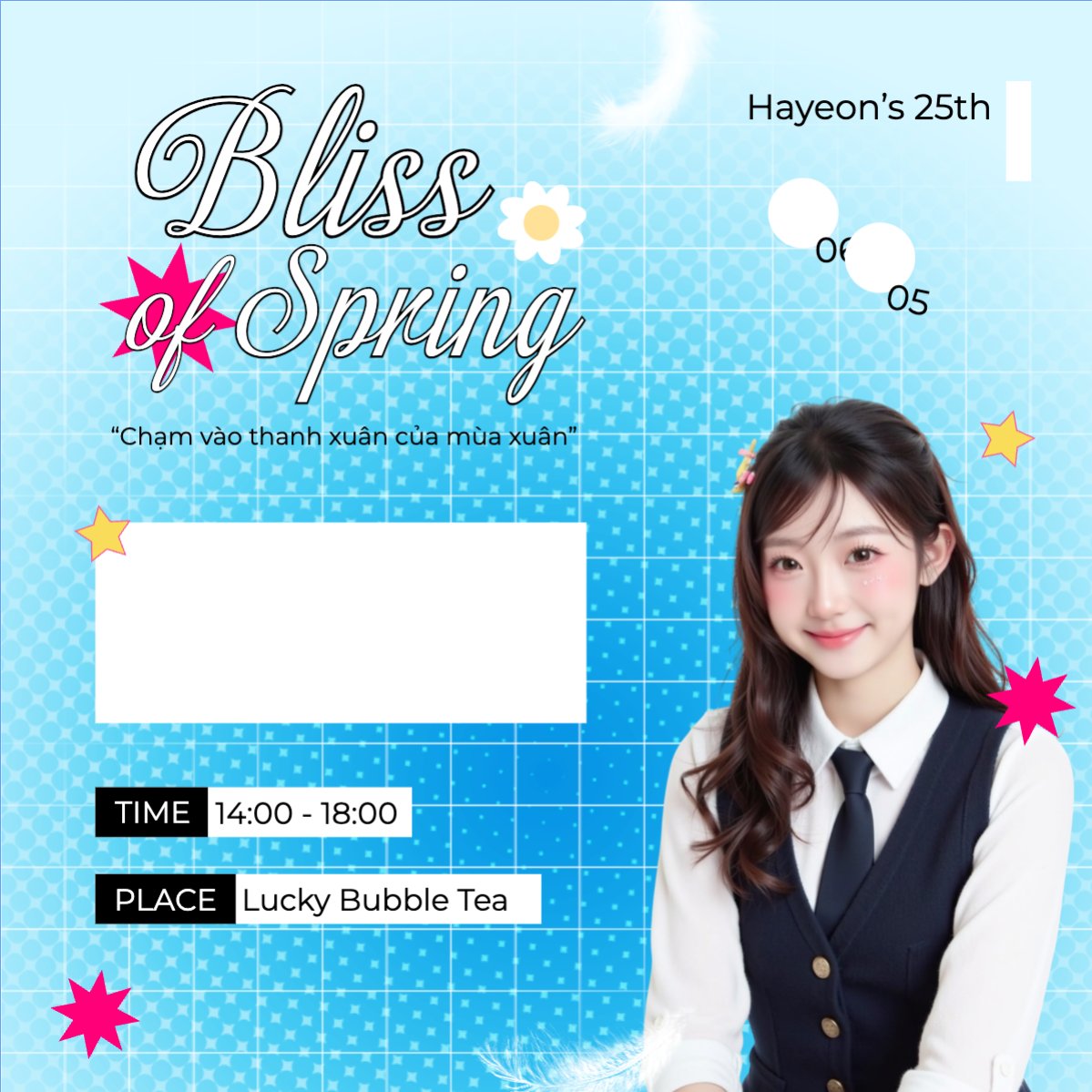 Mẫu Bài post MXH vuông Kpop, idol, thần tượng, sinh nhật, birthday, âm nhạc, music, sự kiện, event, giải trí — LayerPic