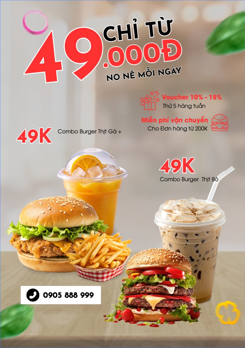 Mẫu Menu tờ rời (dọc) Bữa sáng vui vẻ — LayerPic