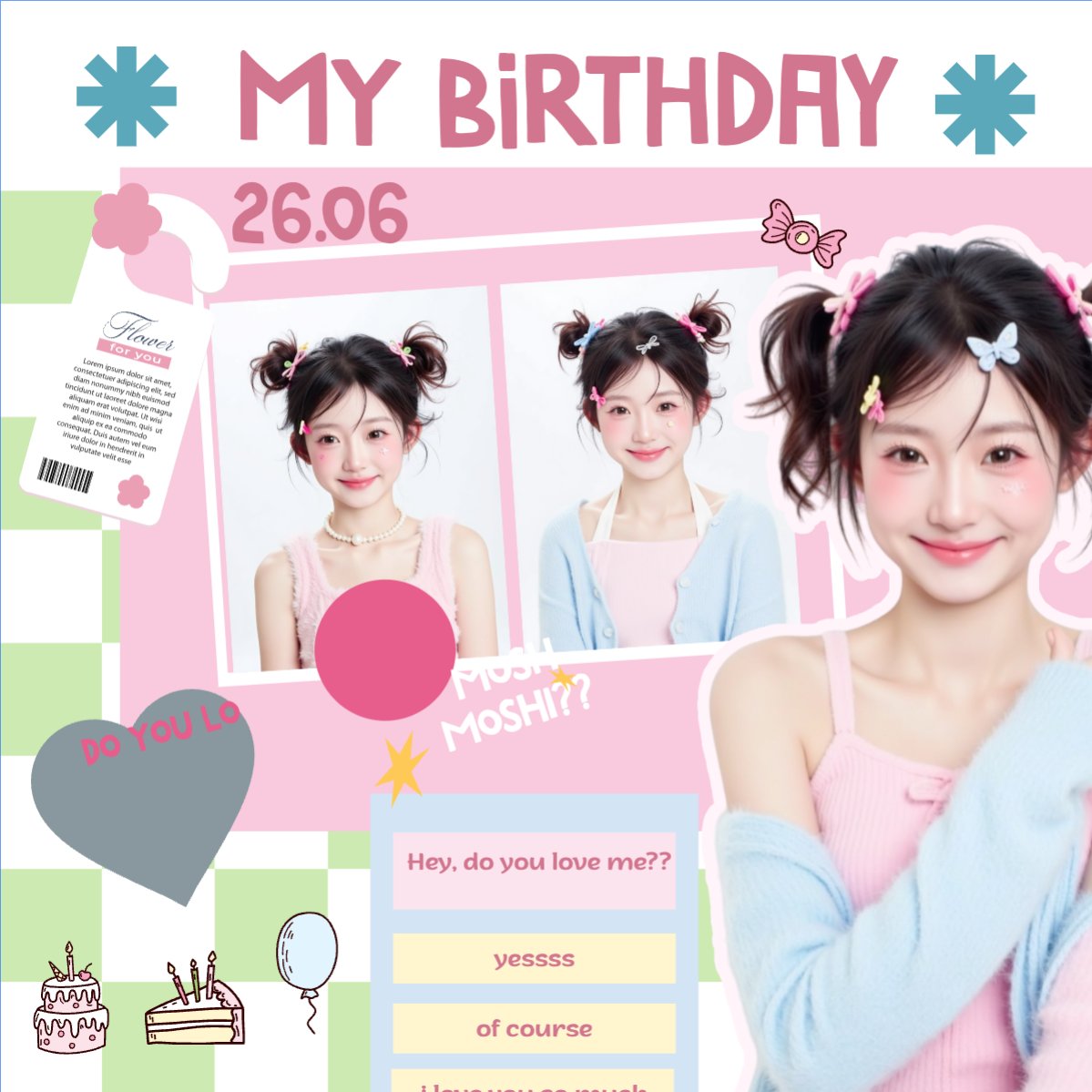 Mẫu Bài post MXH vuông Kpop, idol, thần tượng, âm nhạc, music, sự kiện, event, giải trí — LayerPic