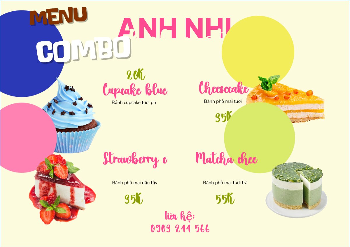 Mẫu Menu tờ rời (ngang) Đồ ăn, food, thực phẩm, ẩm thực, món ăn, F&B, nhà hàng, thức ăn, fastfood — LayerPic