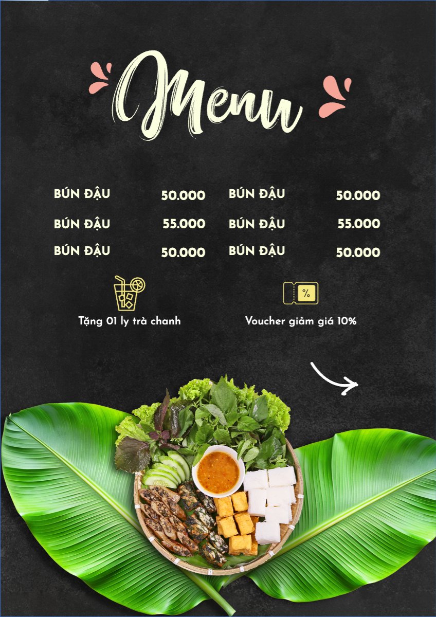 Đồ ăn, food, thực phẩm, ẩm thực, món ăn, F&B, nhà hàng, thức ăn, bún đậu