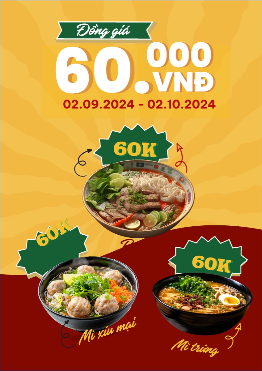 Mẫu Menu tờ rời (dọc) Đồ ăn, food, thực phẩm, ẩm thực, món ăn, F&B, nhà hàng, thức ăn — LayerPic
