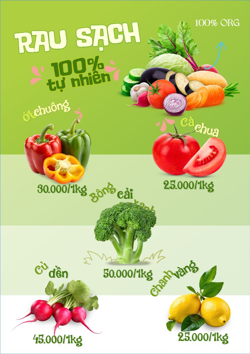 Mẫu Menu tờ rời (dọc) Nông sản, agricultural, farm — LayerPic