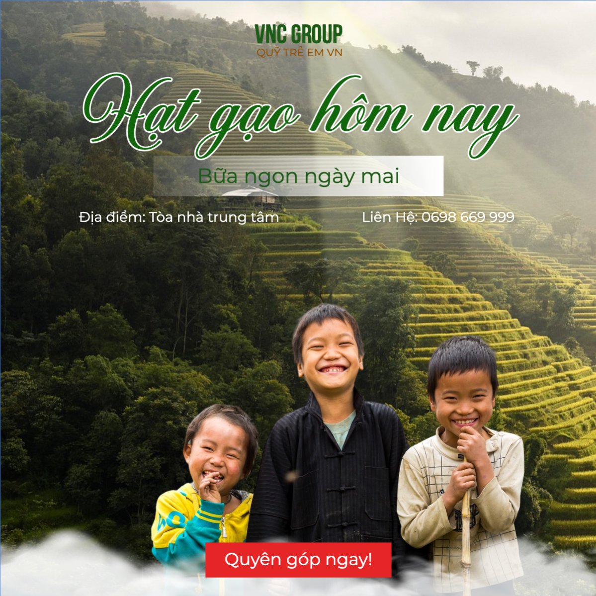 Mẫu Bài post MXH vuông Quốc tế thiếu nhi, 1/6, trẻ em, công tác xã hội, quyên góp, sự kiện, event — LayerPic