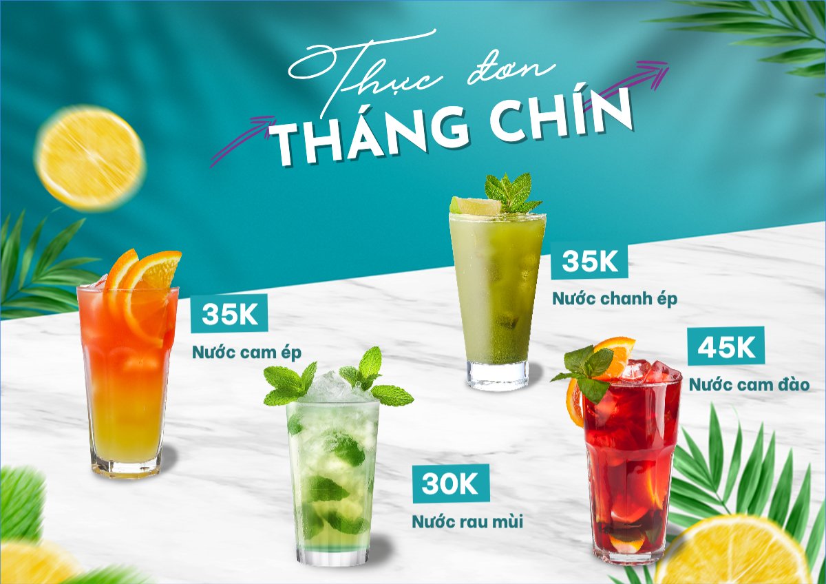 Nước uống, juice, giải khát, F&B, drink, nước ép, smoothie, sinh tố