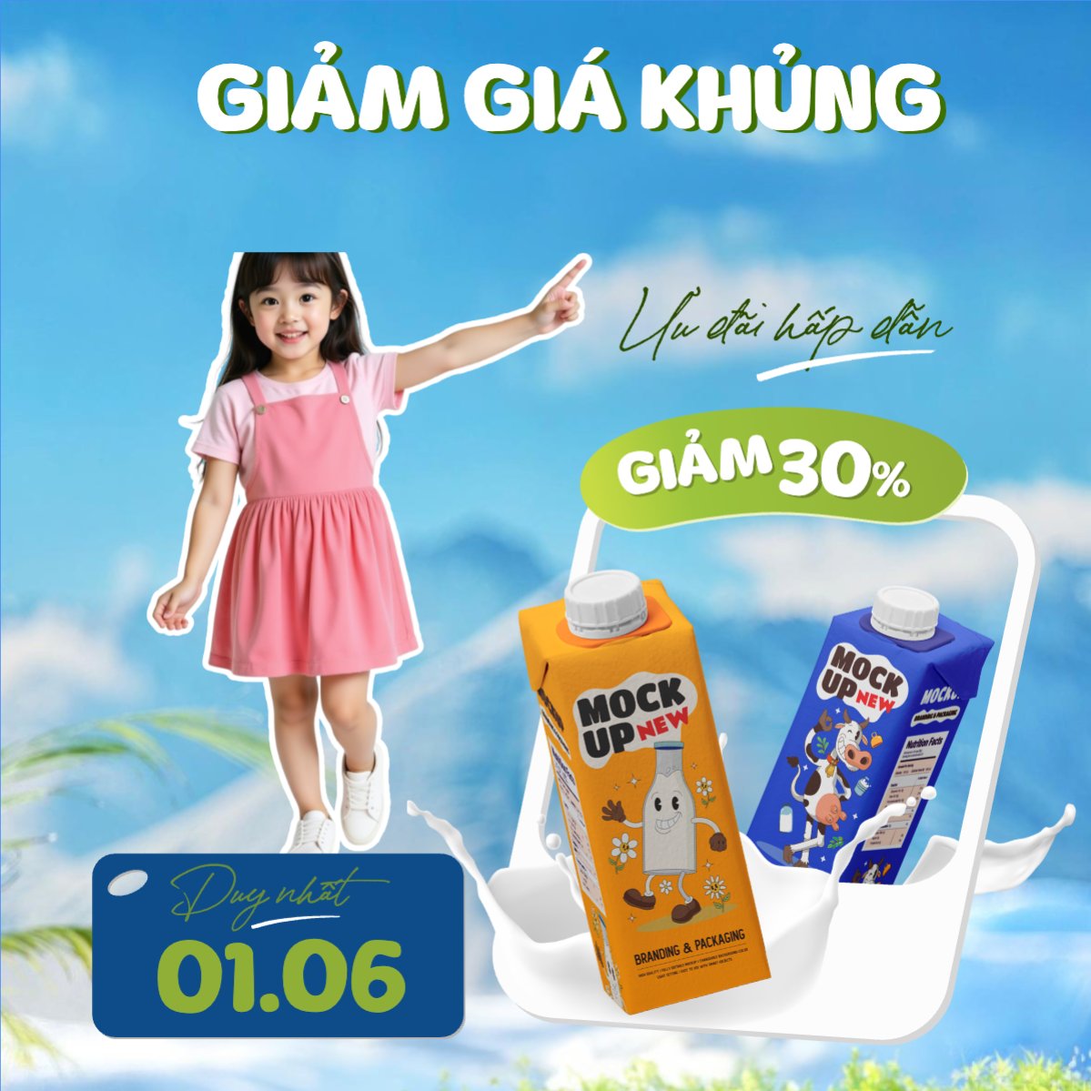 Mẫu Bài post MXH vuông Quốc tế thiếu nhi, trẻ em,1/6, International Children's Day, children , sự kiện, event, chương trình, sale, giải trí, entertainment — LayerPic