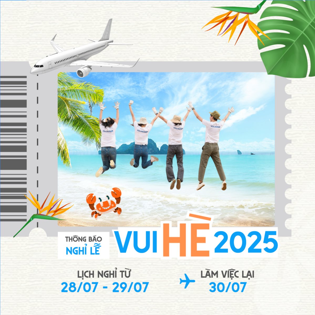 Mẫu Bài post MXH vuông Team building, mùa hè, summer, Du lịch, travel, tourism, trải nghiệm, khám phá — LayerPic