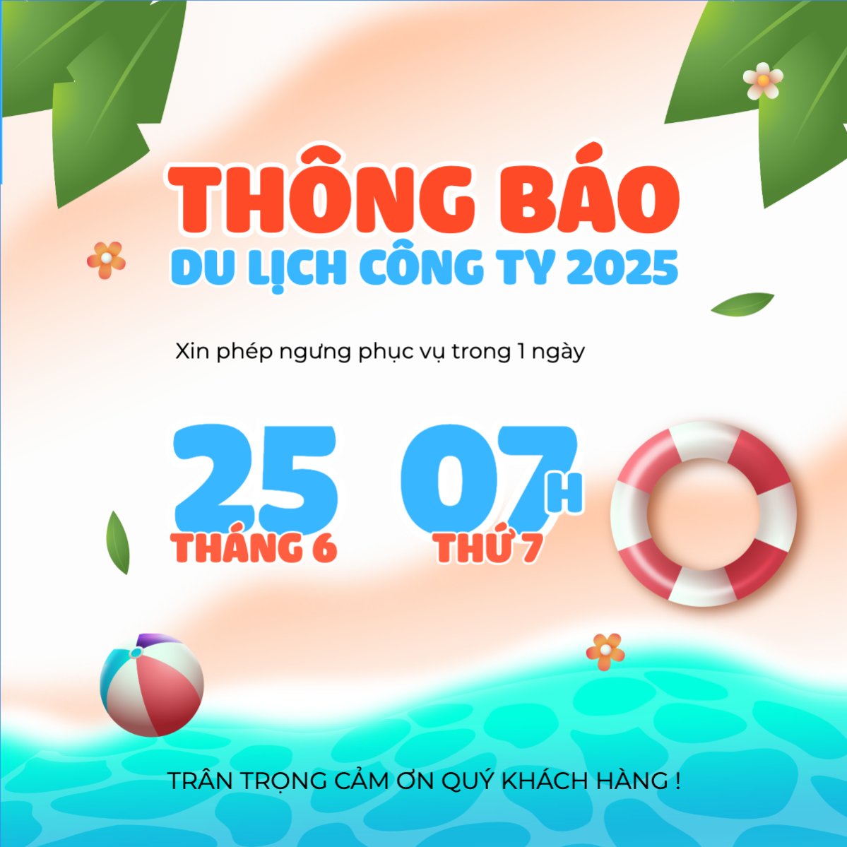 Mẫu Bài post MXH vuông Team building, company trip, thông báo, du lịch, travel, tourism, trải nghiệm, khám phá — LayerPic