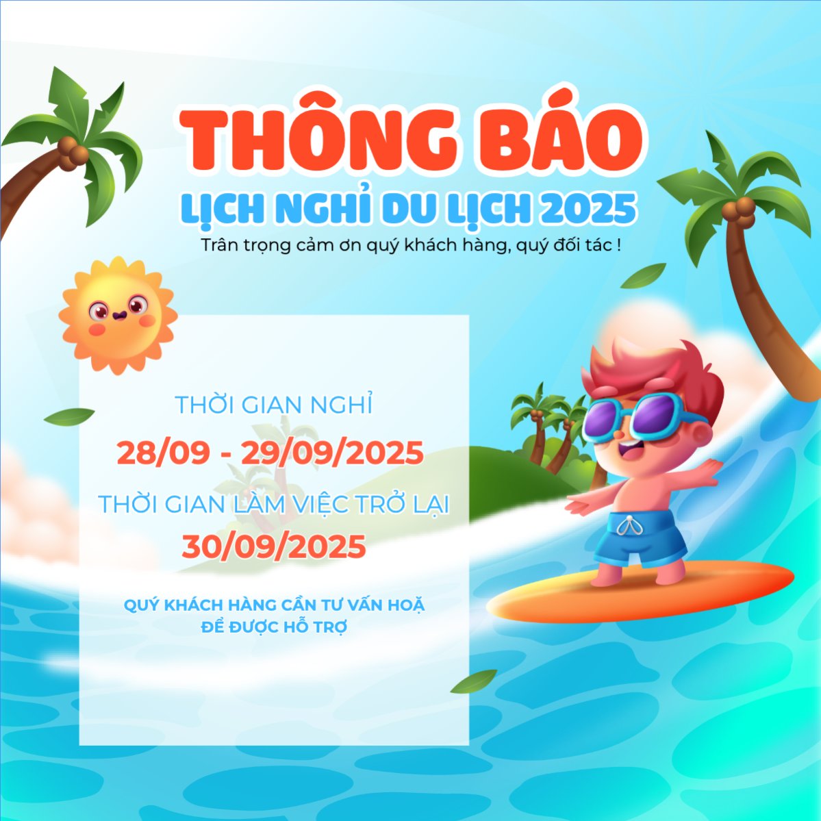 Mẫu Bài post MXH vuông Team building, company trip, thông báo, du lịch, travel, tourism, trải nghiệm, khám phá — LayerPic