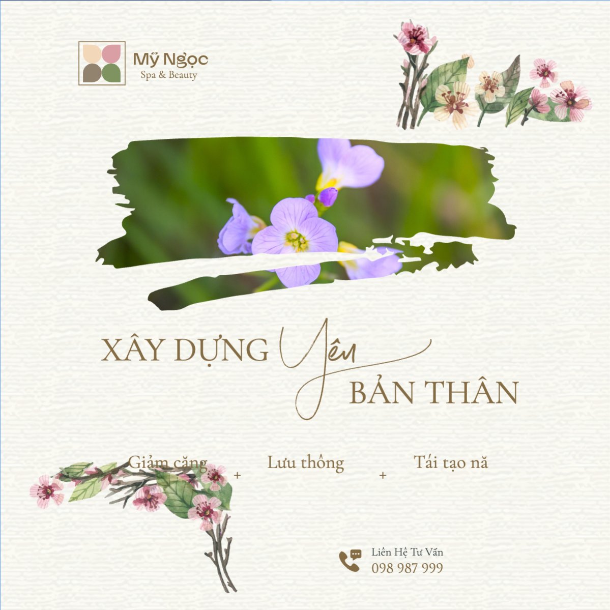 Mẫu Bài post MXH vuông Tiệm tóc, tiệm cắt tóc, salon, nail, spa, beauty, làm đẹp, thẩm mỹ — LayerPic