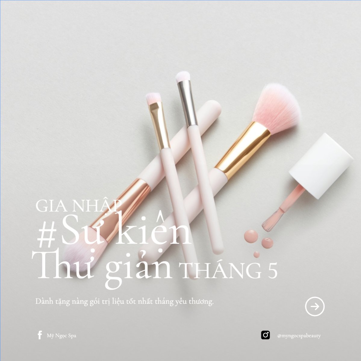 Mẫu Bài post MXH vuông Tiệm tóc, tiệm cắt tóc, salon, nail, spa, beauty, làm đẹp, thẩm mỹ — LayerPic