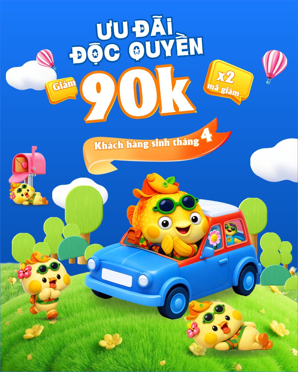 Mẫu Bài post MXH dọc Giảm giá sinh nhật — LayerPic