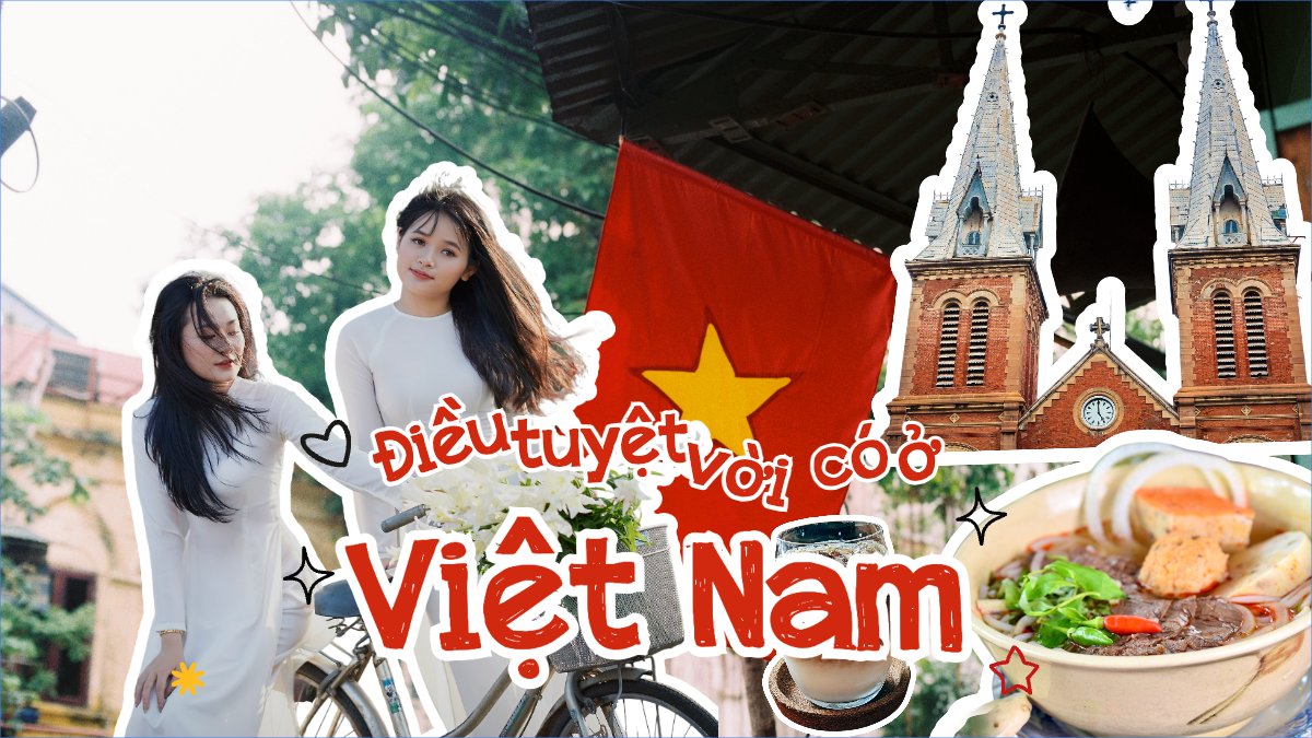 Mẫu Bài post MXH (16:9) Món ăn Việt Nam, ẩm thực, du lịch, travel, khám phá, vlog — LayerPic