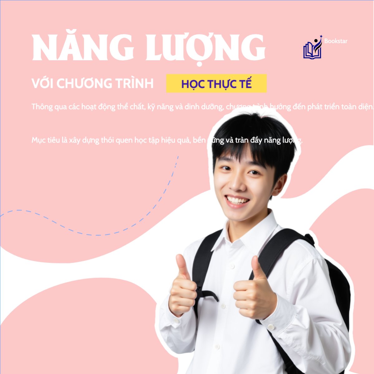 Mẫu Bài post MXH vuông Giáo dục, education, học sinh, sinh viên, student, thông báo — LayerPic