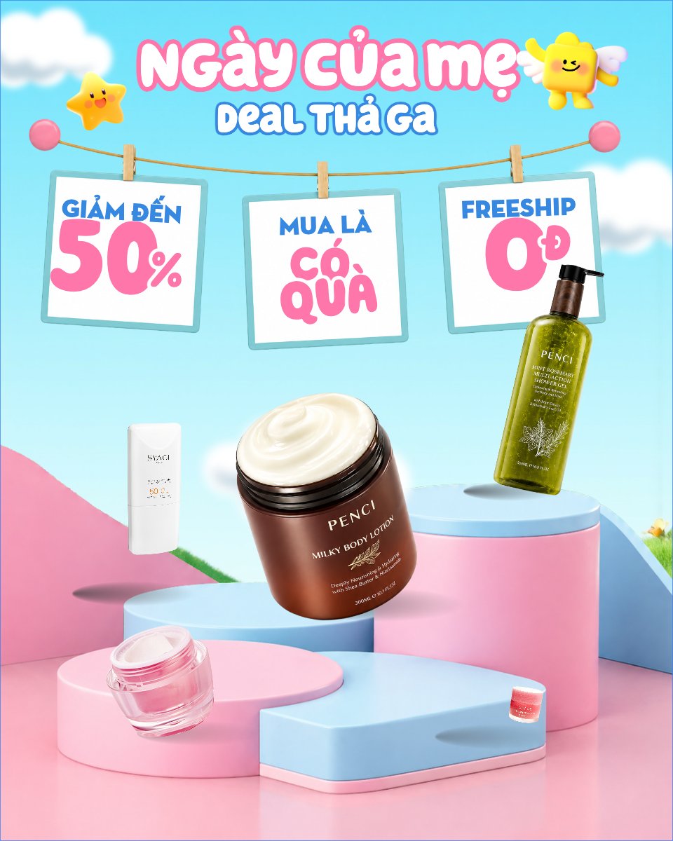 Mẫu Bài post MXH dọc Ngày của mẹ deal thả ga — LayerPic