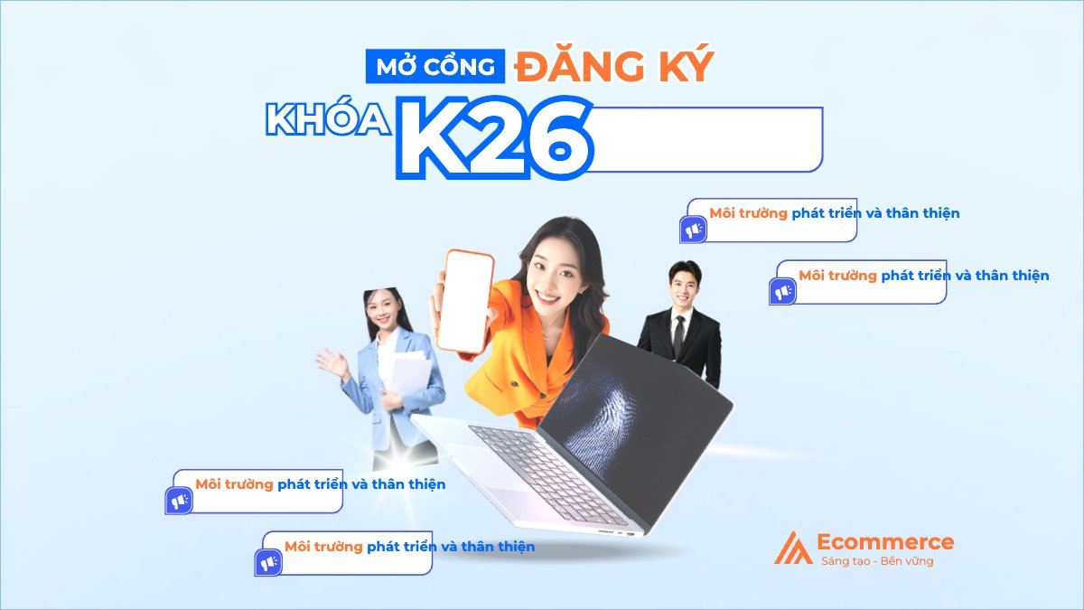 Mẫu Bài post MXH (16:9) Mở cổng đăng ký khóa học — LayerPic