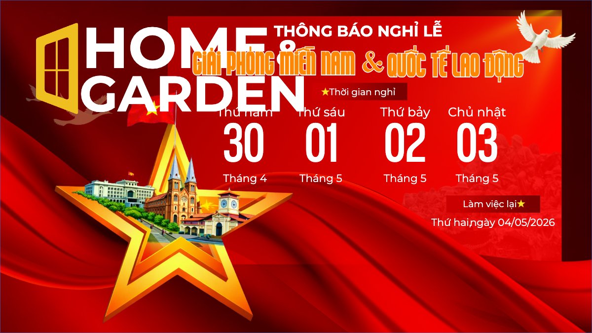 Mẫu Bài post MXH (16:9) Lịch nghỉ lễ 30/4-1/5 — LayerPic