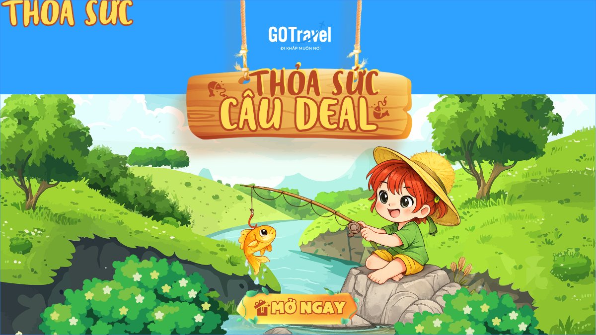Mẫu Bài post MXH (16:9) Thỏa sức câu Deal — LayerPic