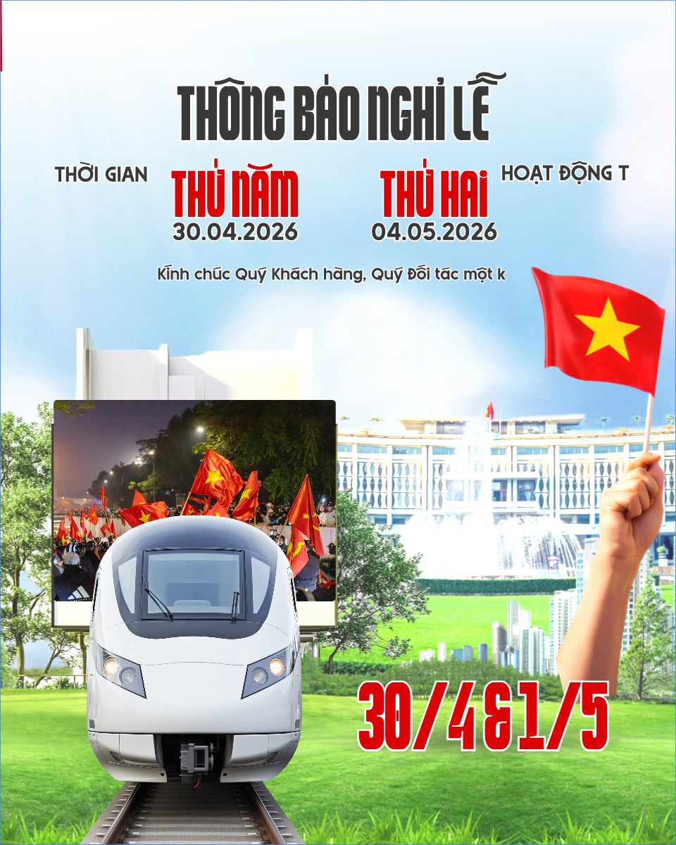 Thông báo nghỉ lễ Giải phóng miền Nam 30/4 và Quốc tế Lao động 1/5