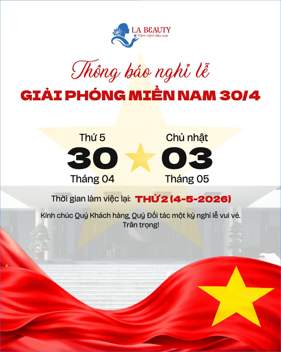 Thông báo nghỉ lễ Giải phóng miền Nam 30/4 và Quốc tế Lao động 1/5