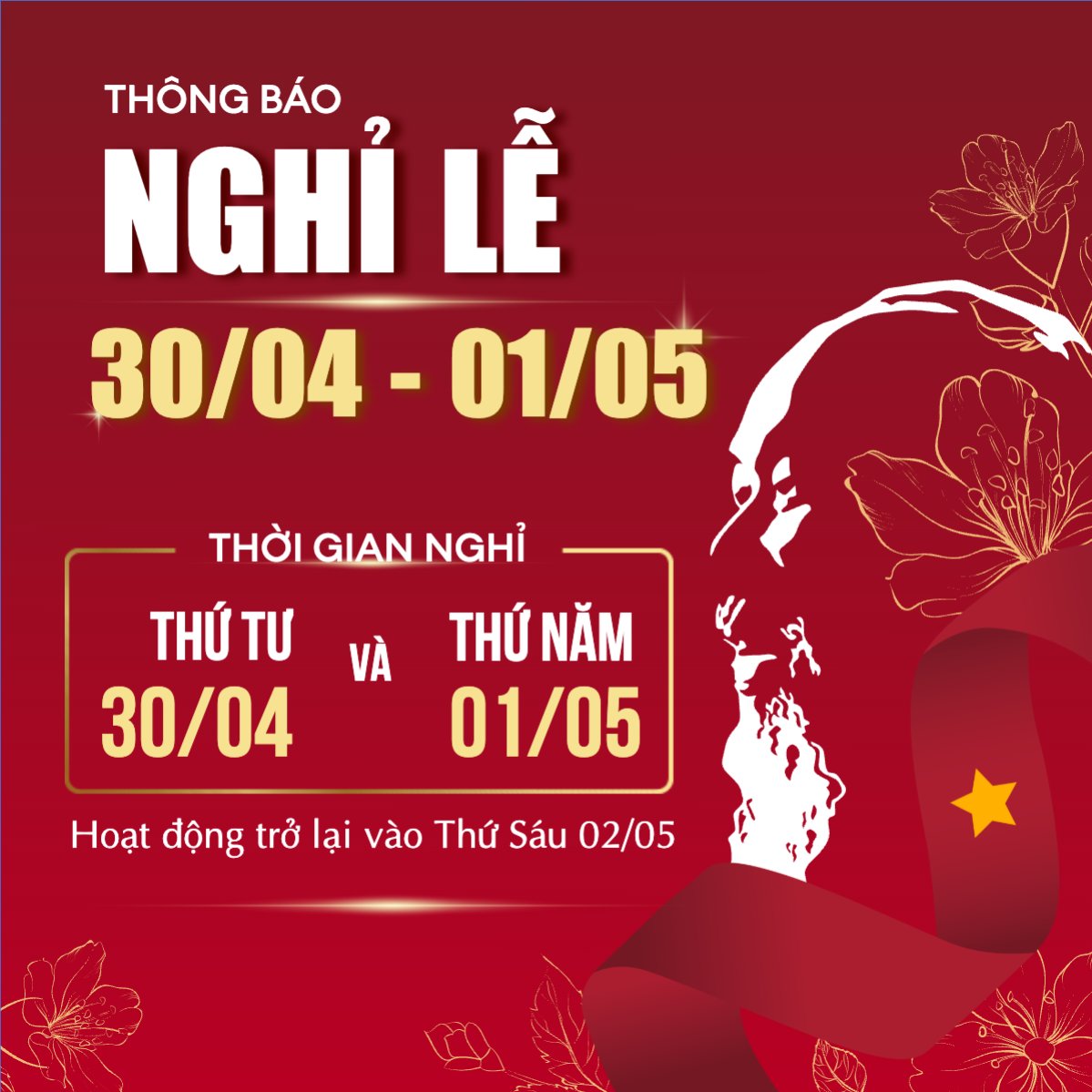 Mẫu Bài post MXH vuông 30/4-1/5, lễ, Việt Nam, truyền thống, Vietnamese, sự kiện, lễ hội, event — LayerPic