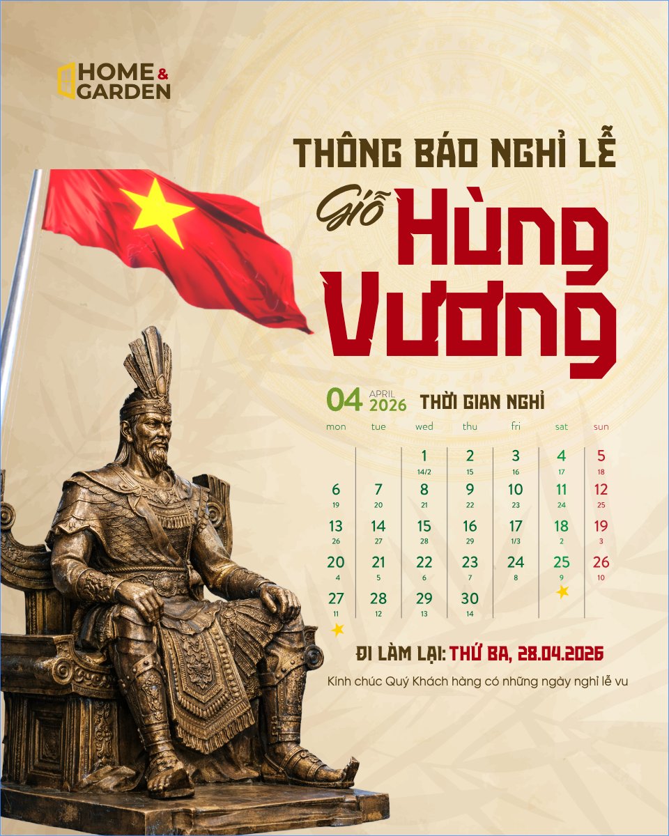 Mẫu Bài post MXH dọc Thông báo nghỉ lễ Giỗ tổ Hùng Vương 2026 — LayerPic