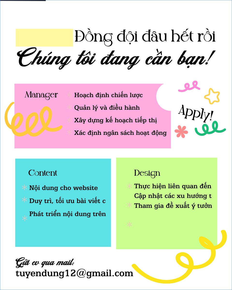 Mẫu Bài post MXH dọc Tuyển dụng nhân tài — LayerPic