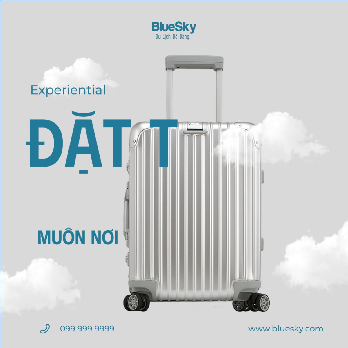 Mẫu Bài post MXH vuông Du lịch, travel, tourism, trải nghiệm, khám phá — LayerPic