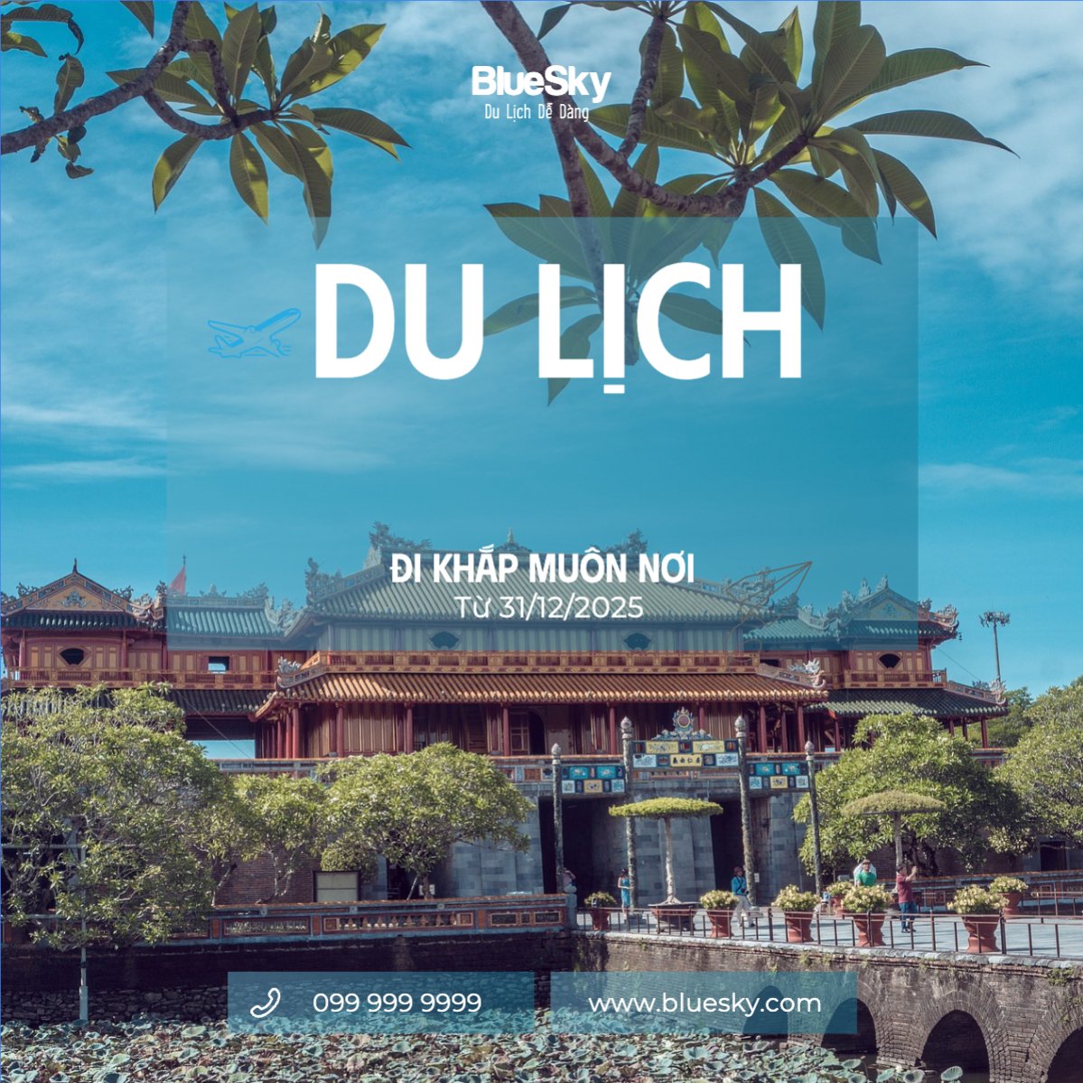 Mẫu Bài post MXH vuông Du lịch, travel, tourism, trải nghiệm, khám phá — LayerPic