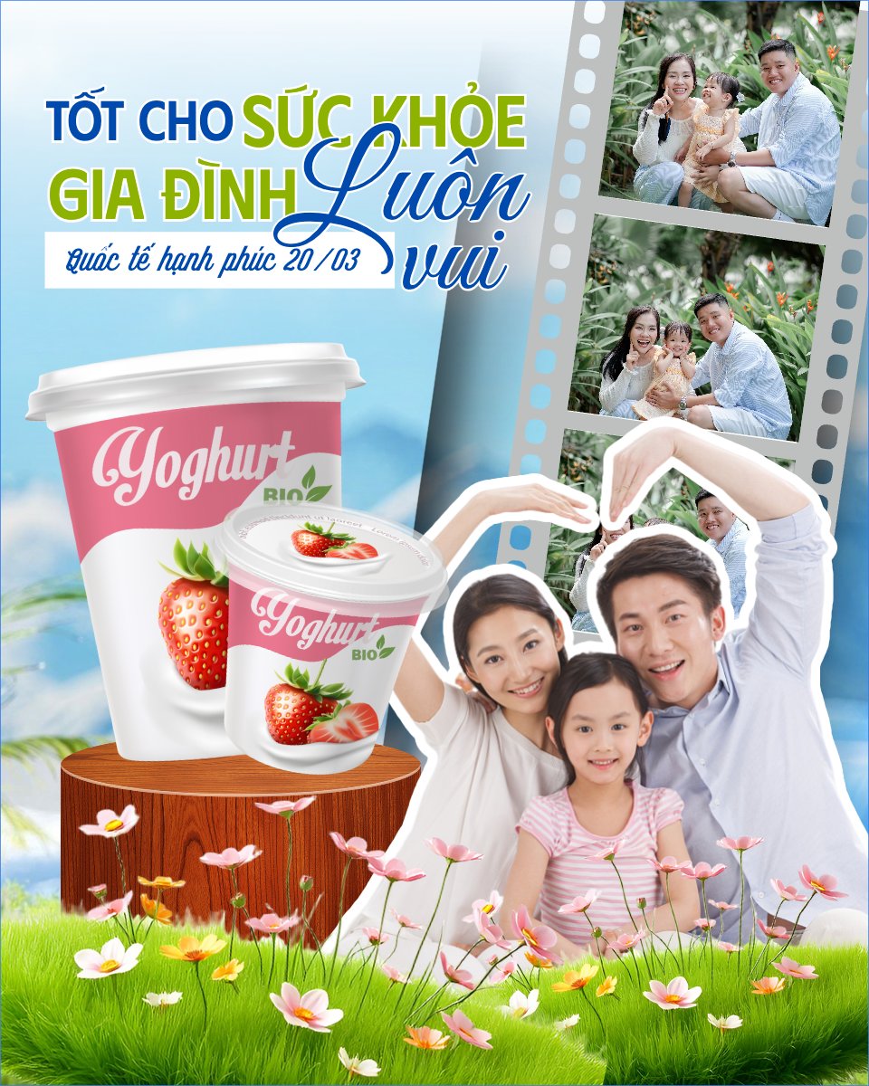 Mẫu Bài post MXH dọc Quốc tế hạnh phúc 20/3 — LayerPic