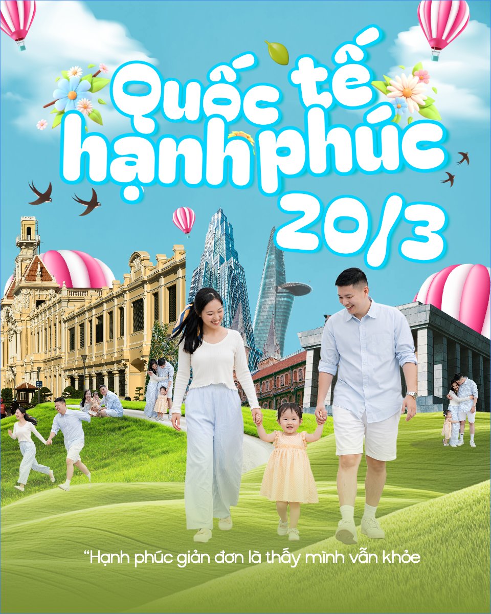Mẫu Bài post MXH dọc Quốc tế hạnh phúc 20/3 — LayerPic