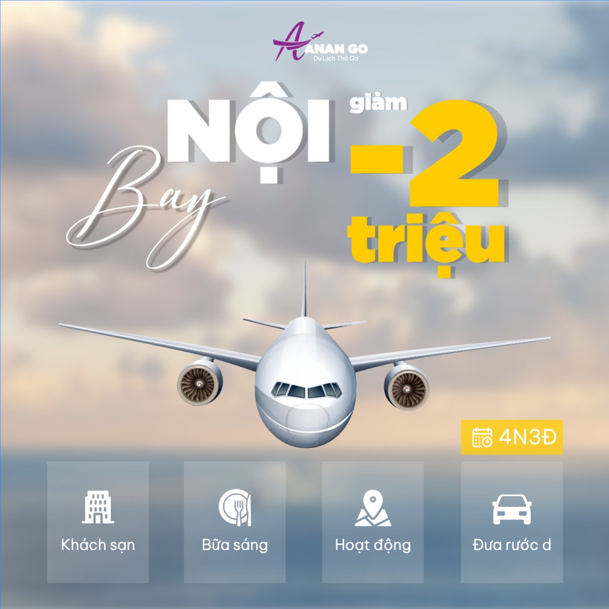 Mẫu Bài post MXH vuông Du lịch, travel, tourism, trải nghiệm, khám phá — LayerPic