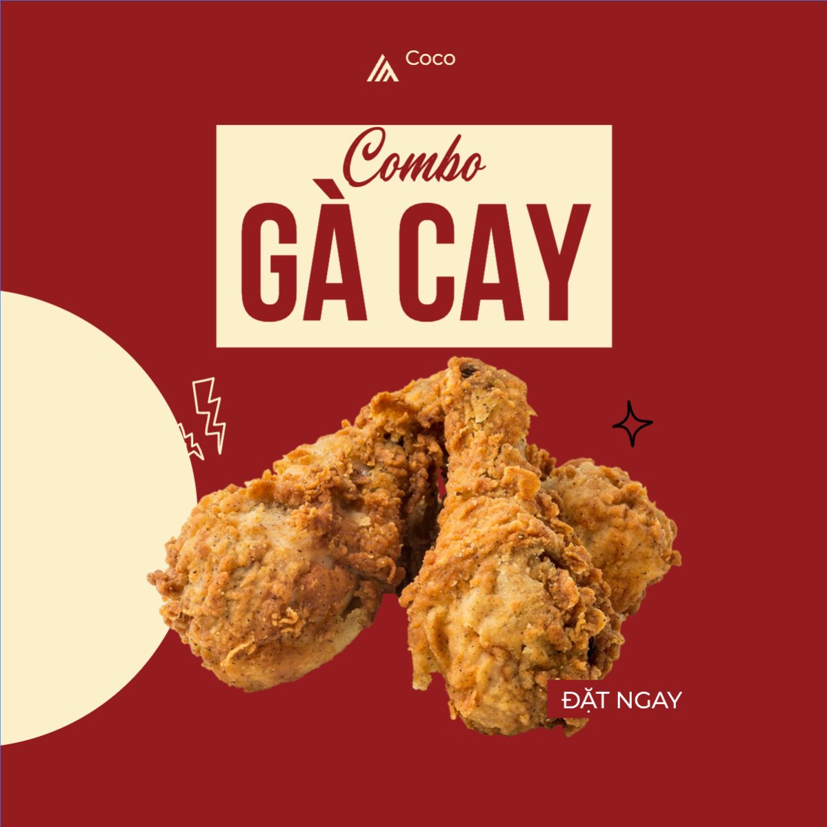 Mẫu Bài post MXH vuông Giảm giá, sale, đồ ăn, food, thực phẩm, ẩm thực, món ăn, F&B, thức ăn — LayerPic