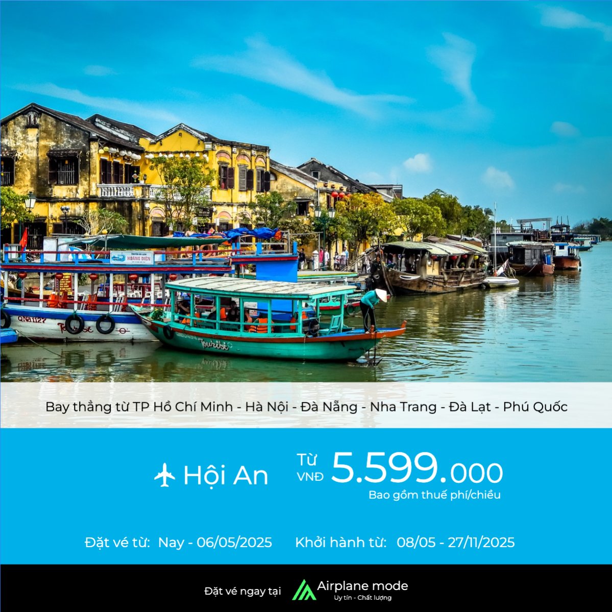Mẫu Bài post MXH vuông Giảm giá, sale, du lịch, travel, tourism, trải nghiệm, khám phá — LayerPic