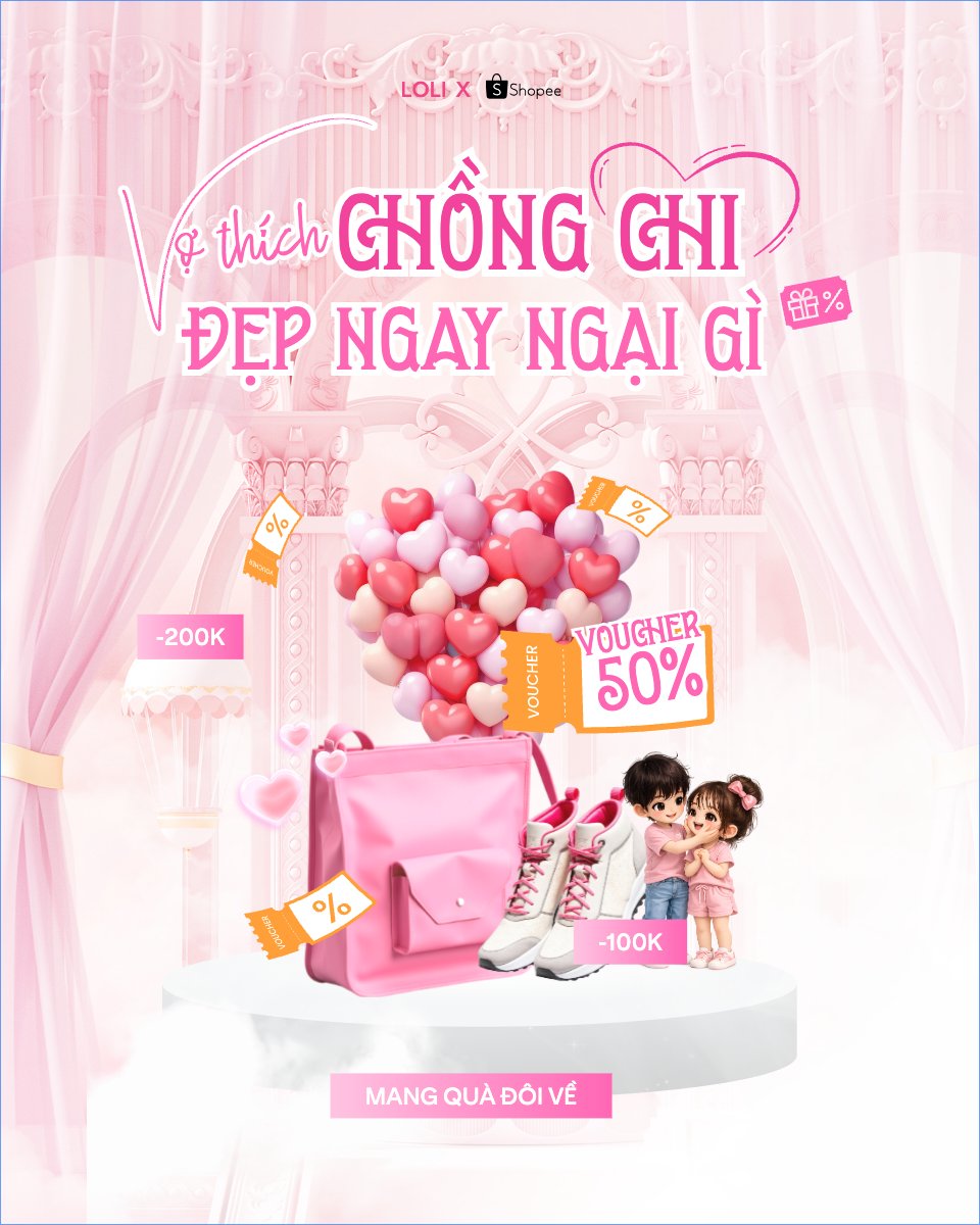 Mẫu Bài post MXH dọc Vợ thích chồng chi đẹp ngay ngại gì — LayerPic