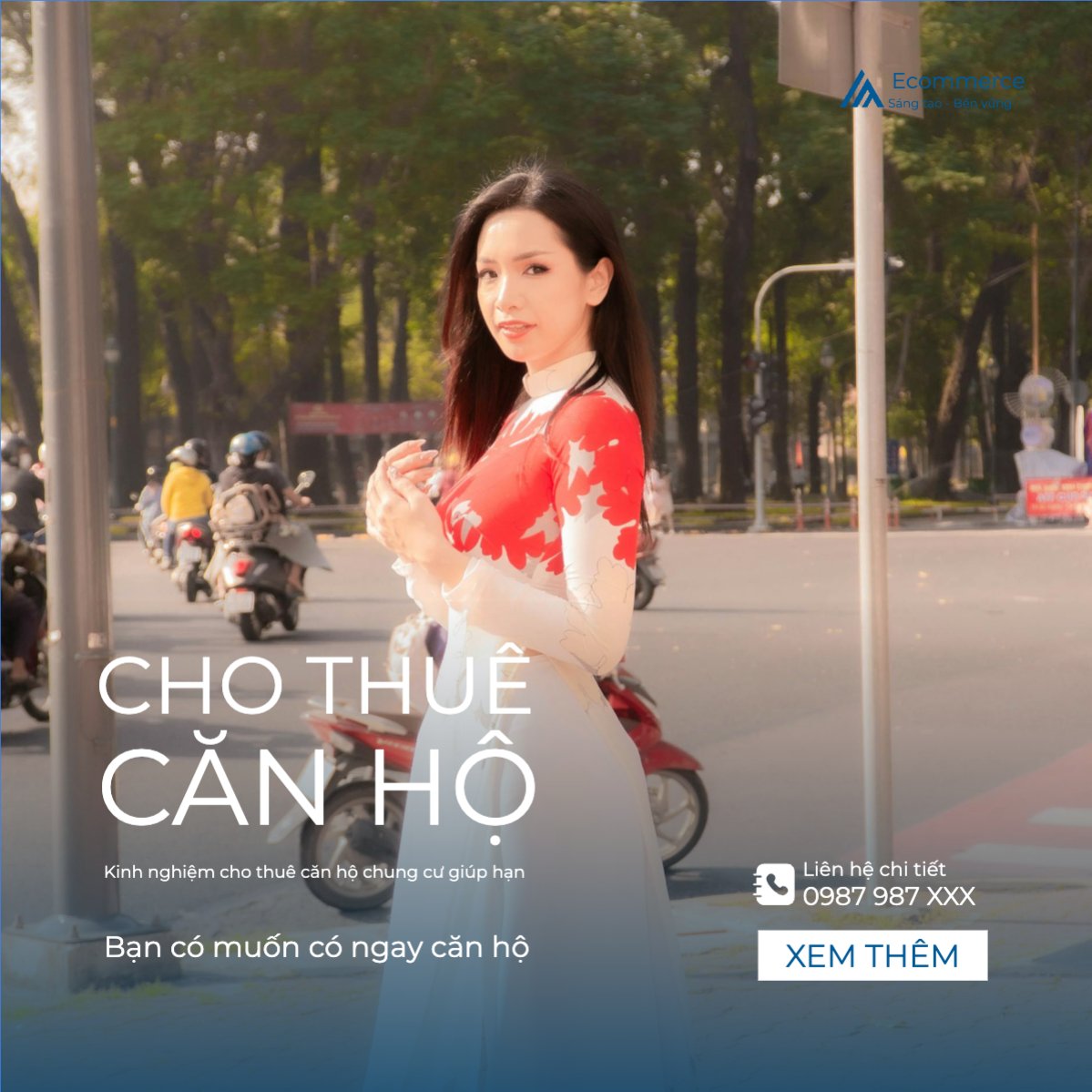 Mẫu Bài post MXH vuông Cho thuê, nhà, xây dựng, build, nội thất, bất động sản, interior, real estate — LayerPic